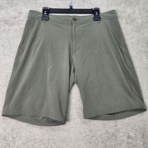 Columbia Mens 34 Olive Green Stretch Golf Shorts 9" Inseam Outdoor Casual